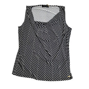 Ivanka Trump Stroped Cowl Neck Top